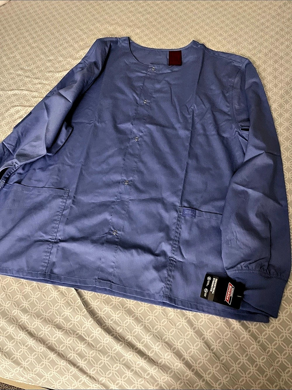 Dickies scrub Jacket unisex ciel blue Size Large 2XL NWT